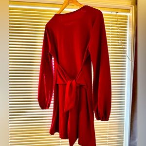 Red cocktail dress